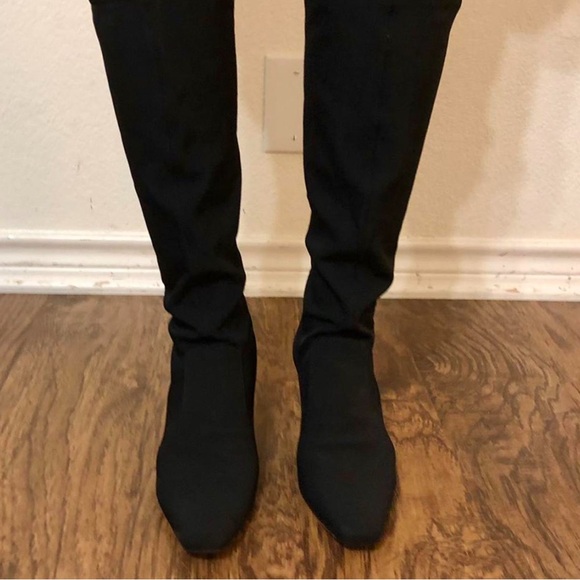 Cole Haan Black Heeled Boots Size 9.5 - Picture 4 of 15